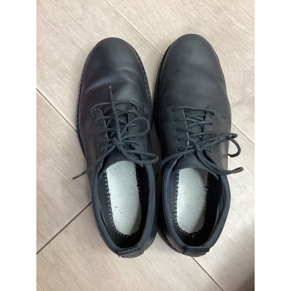 Timberland Squall Canyon Plain Toe Waterproof Oxford  Black Leather Men 9 Shoes main image 6